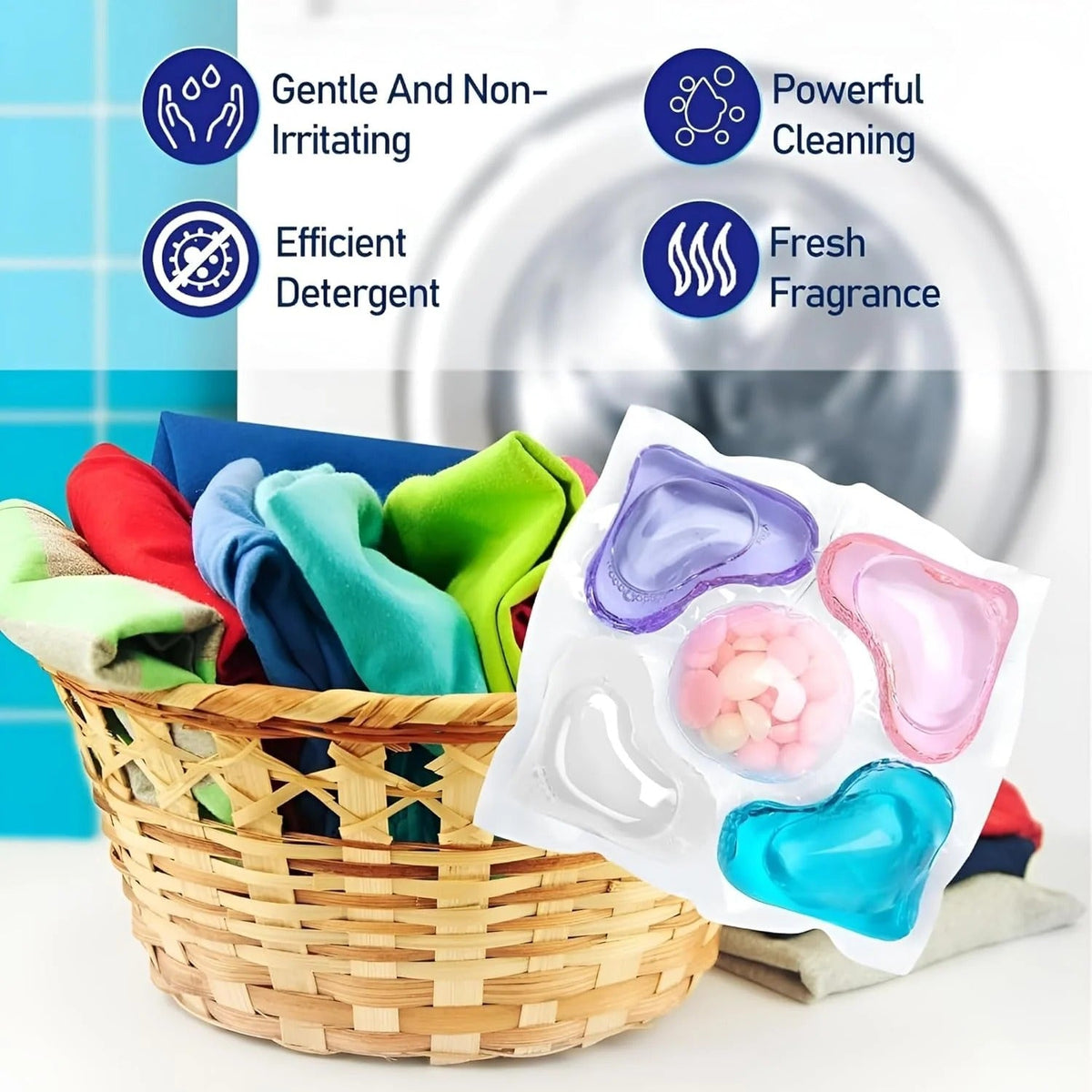 5-in-1 Washing Machine Laundry PowerPods Pro